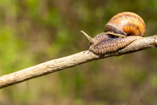 large-snail-crawls-stick-blurred-background_323960-308