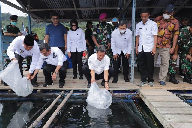 Menteri Trenggono Siapkan Kerapu Jadi Unggulan Ekspor Perikanan Anambas