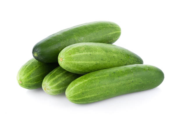 Cucumber isolated on the white background