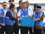 Wapres RI - Menteri KKP Panen 249 Ton Udang di Tambak Modern Terbesar (1)