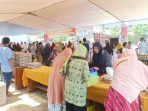 Gerakan pangan murah yang diadakan oleh DKP Provinsi NTB (Panennews.com/ H Wardi)