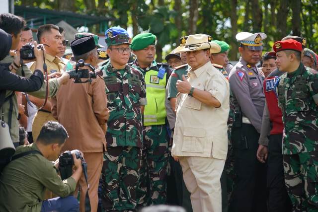 Kunjungan Prabowo ke Gunungkidul beri bantuan pengairan, Senin (2/6/2024). Dok. Pemkab Gunungkidul