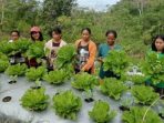 Warga Poco Leok, Manggarai, Nusa Tenggara Timur dengan hasil budidaya hortikultura binaan PLN UIP Nusra. (Dok. Istimewa)